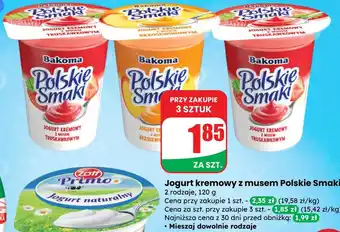 Dino Jogurt kremowy z musem Polskie Smaki oferta