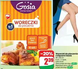 Dino Woreczki do pieczenia z klipsami Gosia oferta