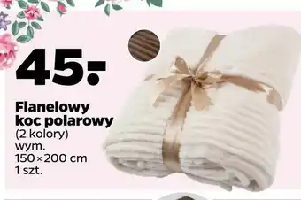 Netto Flanelowy koc polarowy oferta