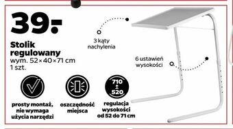 Netto Stolik regulowany oferta