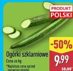 ALDI Ogórki szklarniowe oferta