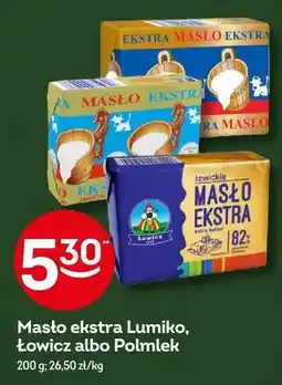 Żabka Masło ekstra Lumiko, Łowicz albo Polmlek oferta