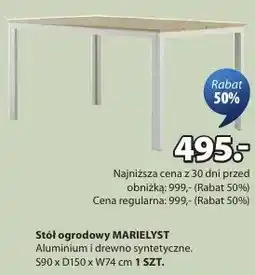 JYSK Stół ogrodowy oferta