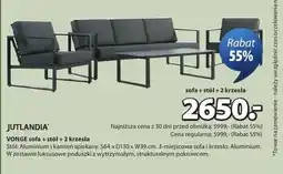 JYSK Vonge sofa + stół + 2 krzesła oferta