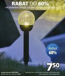 JYSK Lampa solarna Svartand oferta