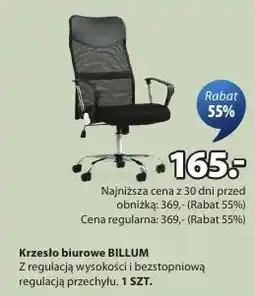JYSK Krzesło biurowe Billum oferta