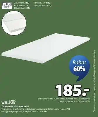 JYSK Topmaterac WELLPUR FRYA oferta