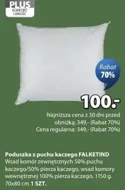 JYSK Poduszka z puchu kaczego FALKETIND oferta