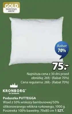 JYSK Poduszka PUTEGGA oferta