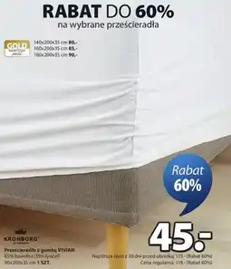 JYSK Prześcieradło z gumką VIVIAN oferta