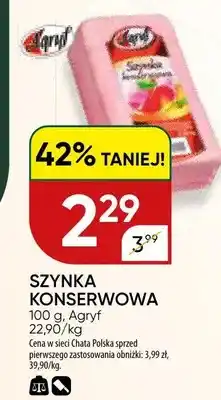 Chata Polska Szynka konserwowa oferta