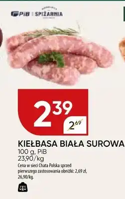 Chata Polska Kiełbasa biała surowa oferta