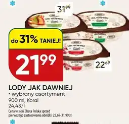 Chata Polska Lody jak dawniej oferta