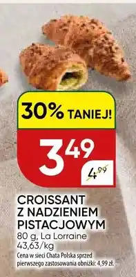 Chata Polska Croissant z nadzieniem pistacjowym oferta