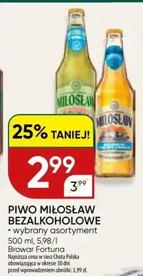 Chata Polska Piwo Miłosław bezalkoholowe oferta