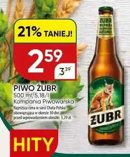 Chata Polska Piwo Żubr oferta