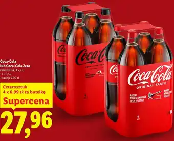 Lidl Coca-Cola lub Coca-Cola Zero oferta