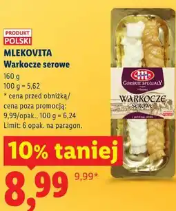 Lidl MLEKOVITA Warkocze serowe oferta