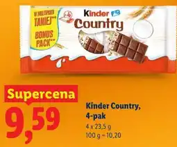 Lidl Kinder Country, 4-pak oferta