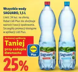 Lidl Wszystkie wody SAGUARO oferta