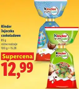 Lidl Kinder Jajeczka czekoladowe oferta