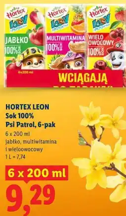 Lidl HORTEX LEON Sok 100% Psi Patrol, 6-pak oferta