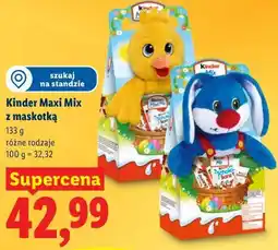 Lidl Kinder Maxi Mix z maskotką oferta