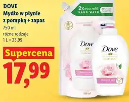 Lidl DOVE Mydło w płynie z pompką + zapas oferta