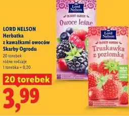 Lidl LORD NELSON Herbatka z kawałkami owoców Skarby Ogrodu oferta