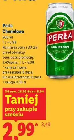 Lidl Perła Chmielowa oferta