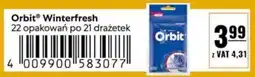 Eurocash Orbit Winterfresh 22 opakowań po oferta