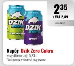 Eurocash Napój: Dzik Zero Cukru oferta