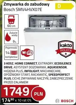 Kakto Zmywarka do zabudowy Bosch oferta