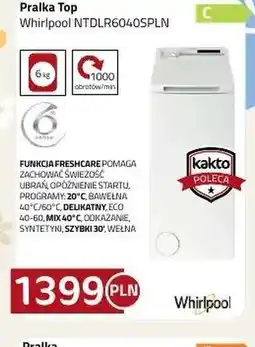 Kakto Pralka Whirlpool oferta