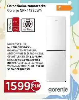 Kakto Chłodziarko zamrażarka Gorenje oferta
