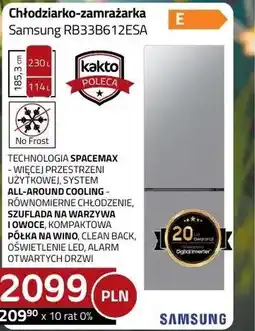 Kakto Chłodziarko zamrażarka Samsung oferta