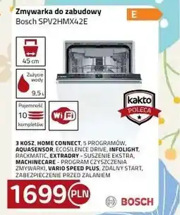 Kakto Zmywarka do zabudowy Bosch oferta