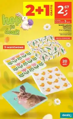 Dealz Serwetki z motywem wielkanocnym różne rodzaje oferta