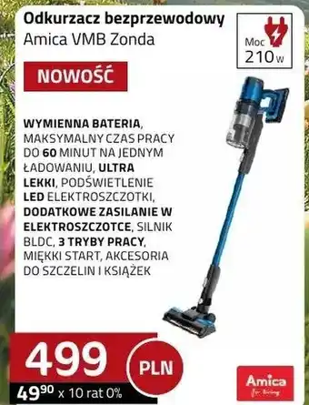 Odkurzacz bezprzewodowy Amica