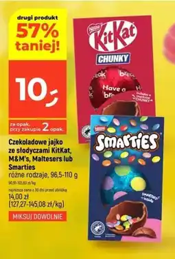 Dealz Czekoladowe jajko ze słodyczami KitKat, M&M's, Maltesers lub Smarties różne rodzaje oferta