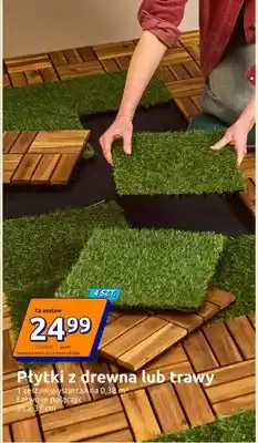 Action Płytki z drewna lub trawy 4 szt oferta
