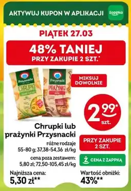 Żabka Chrupki lub prażynki Przysnacki oferta