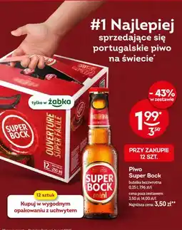 Żabka Piwo Super Bock butelka bezwrotna oferta