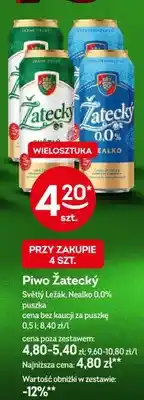 Żabka Piwo Żatecký Světlý Ležák, Nealko 0.0% oferta