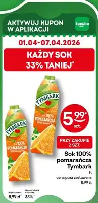 Żabka Sok 100% pomarańcza oferta