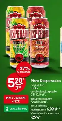 Żabka Piwo Desperados Original, Red oferta