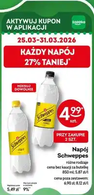 Żabka Napój Schweppes różne rodzaje oferta