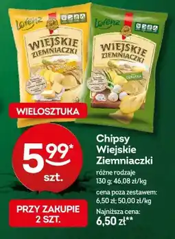 Żabka Chipsy wiejskie ziemniaczki różne rodzaje oferta