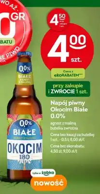 Żabka Napój piwny agrest z maliną butelka zwrotna oferta