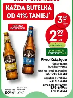 Żabka Piwo Książęce różne rodzaje oferta